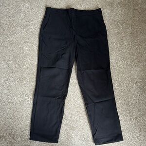 Rachel Zoe Black Straight-Leg Pants with Quality Stitching